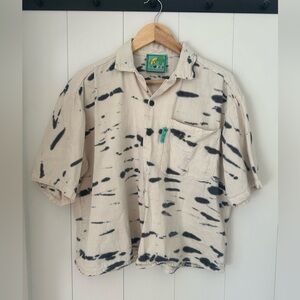 Meals Clothing Button Up Shirt in Blue Cheese